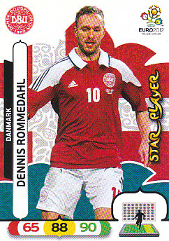 Dennis Rommedahl Denmark Panini UEFA EURO 2012 Star Player #23